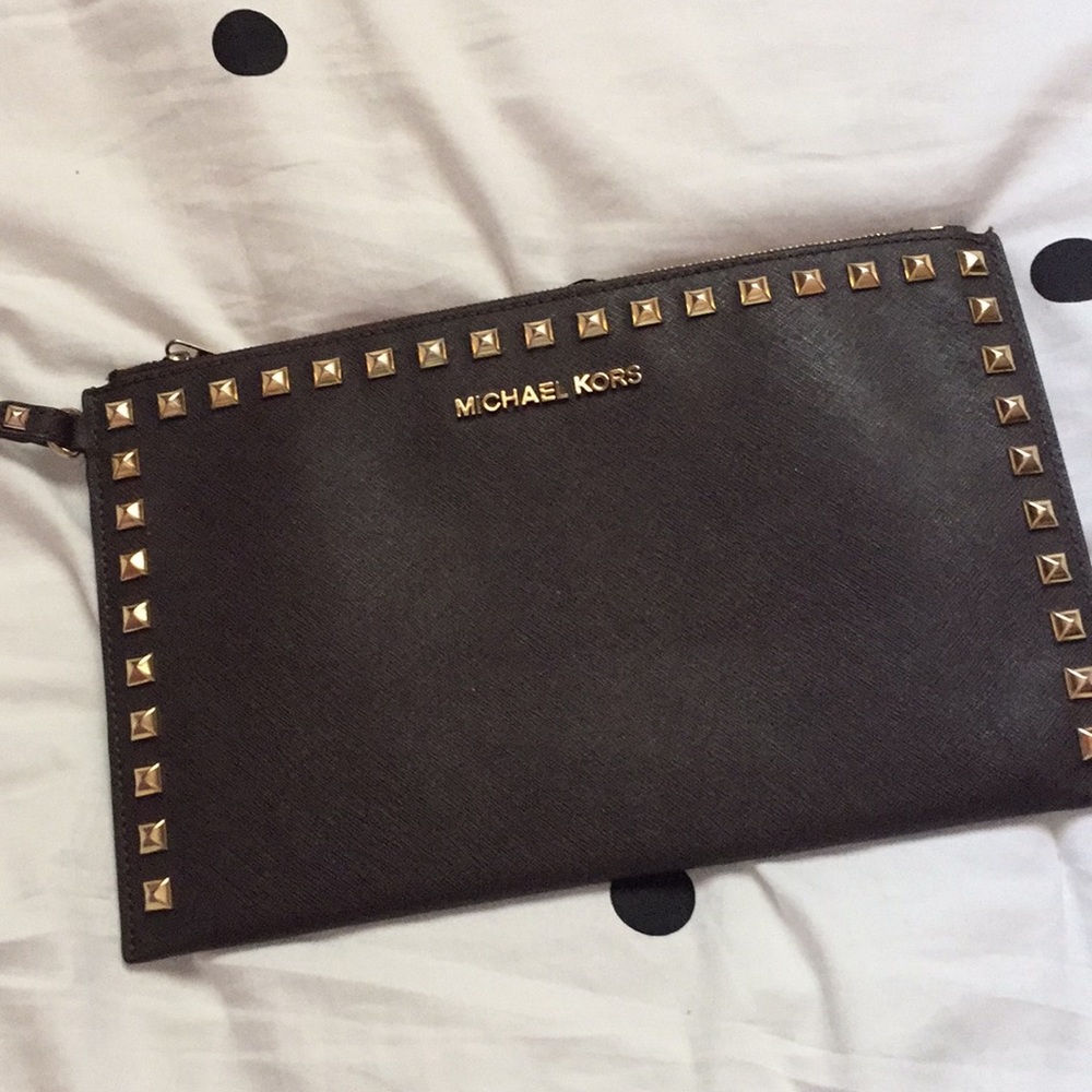 Michael Kors Studded Clutch